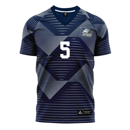 Georgia Southern - NCAA Men's Soccer : Lior Holtz - Navy Soccer Jersey-0