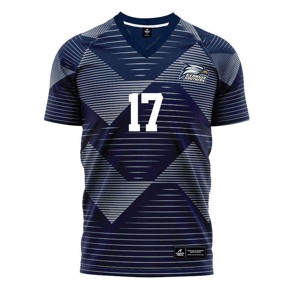 Georgia Southern - NCAA Men's Soccer : Ricardo Louis - Navy Soccer Jersey-0
