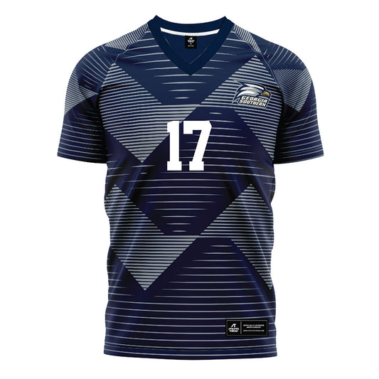Georgia Southern - NCAA Men's Soccer : Ricardo Louis - Navy Soccer Jersey-0