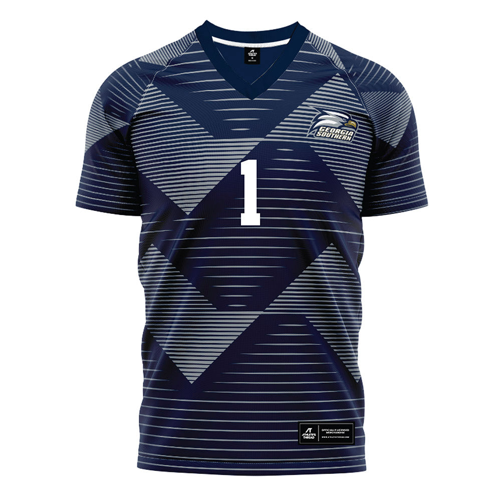 Georgia Southern - NCAA Men's Soccer : Nate Martinez - Navy Soccer Jersey-0