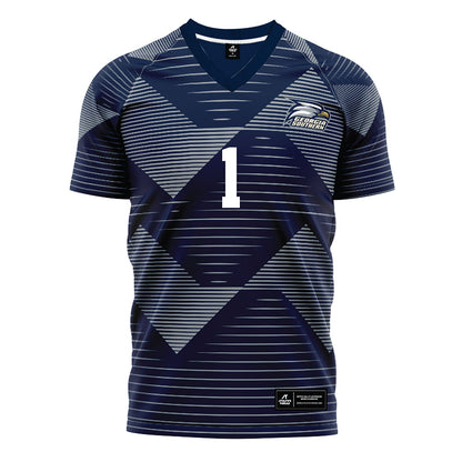 Georgia Southern - NCAA Men's Soccer : Nate Martinez - Navy Soccer Jersey-0