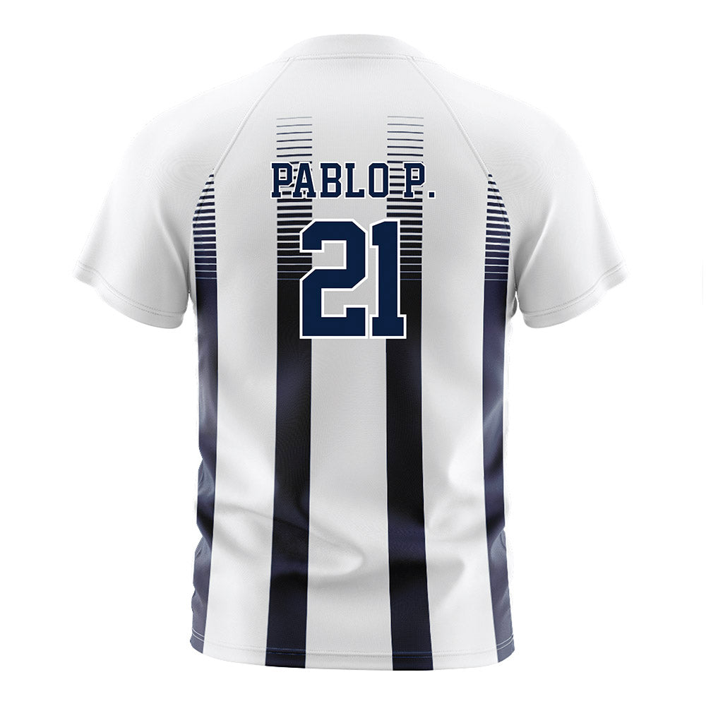 Georgia Southern - NCAA Men's Soccer : Pablo Portero - White Soccer Jersey-1
