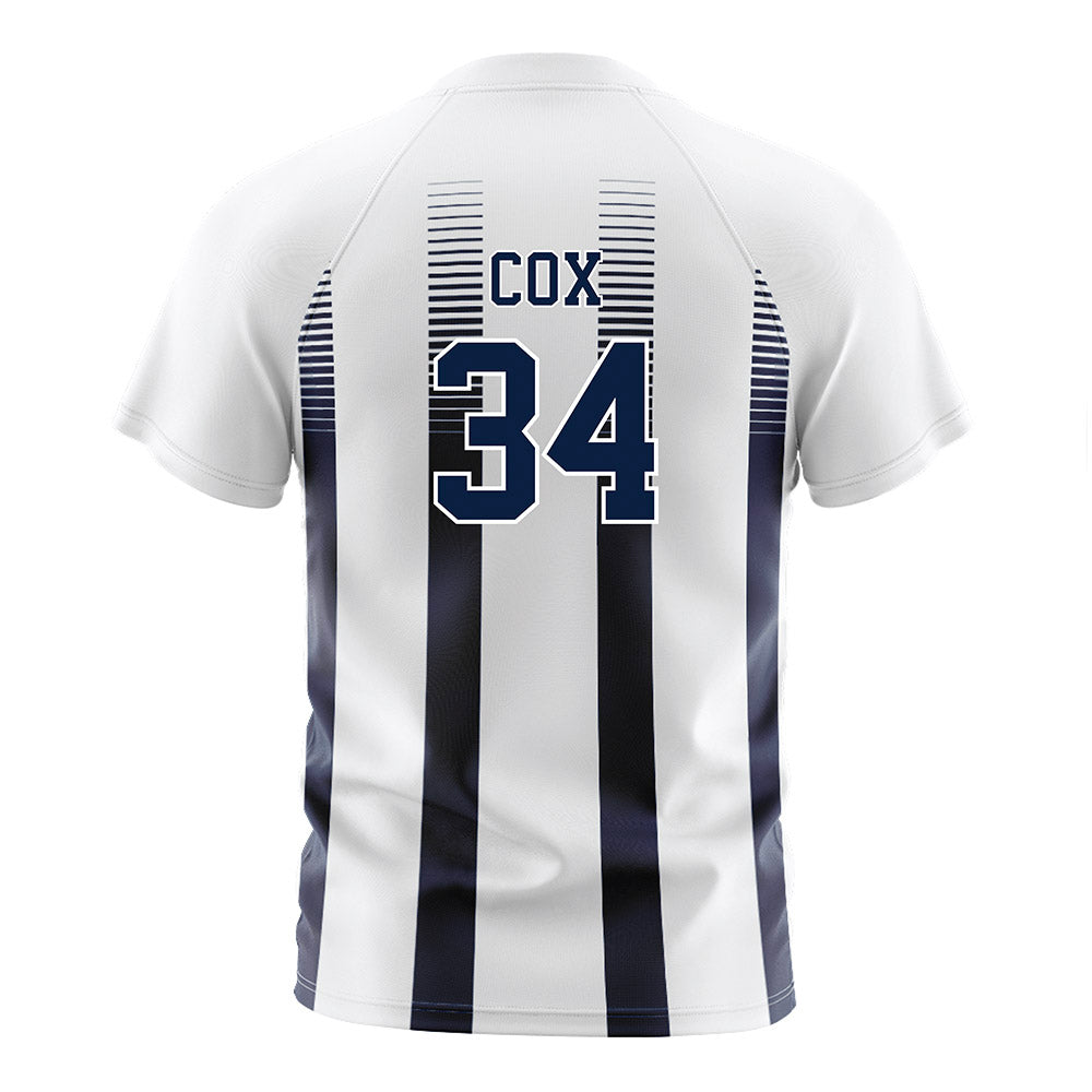 Georgia Southern - NCAA Men's Soccer : Justin Cox - White Soccer Jersey-1