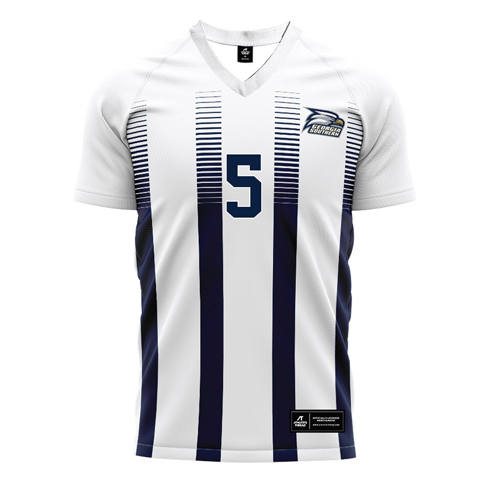 Georgia Southern - NCAA Men's Soccer : Lior Holtz - White Soccer Jersey-0