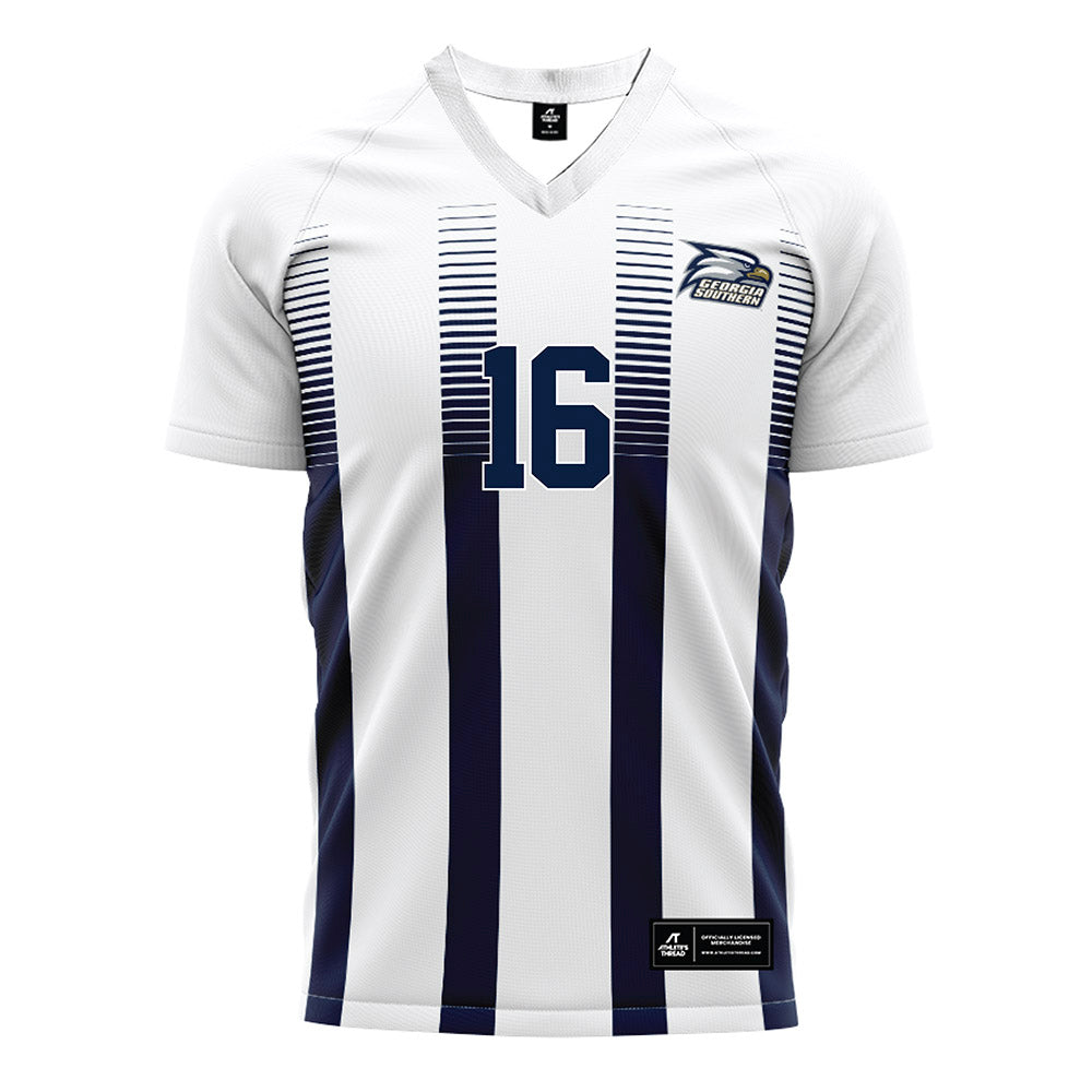 Georgia Southern - NCAA Men's Soccer : Edan Sears - White Soccer Jersey-0