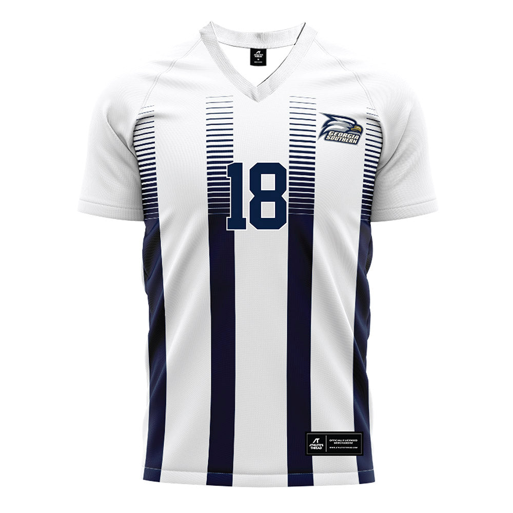 Georgia Southern - NCAA Men's Soccer : Manuel Flores - White Soccer Jersey-0