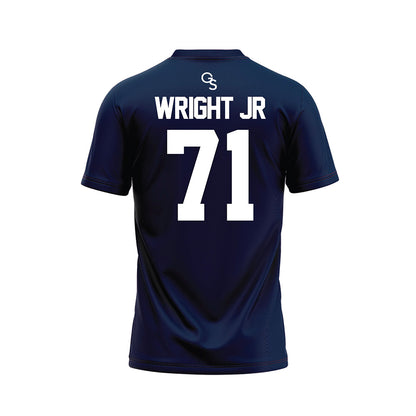 Georgia Southern - NCAA Football : Robert Wright Jr - Navy Football Jersey-1