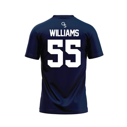Georgia Southern - NCAA Football : Ethan Williams - Navy Football Jersey-1