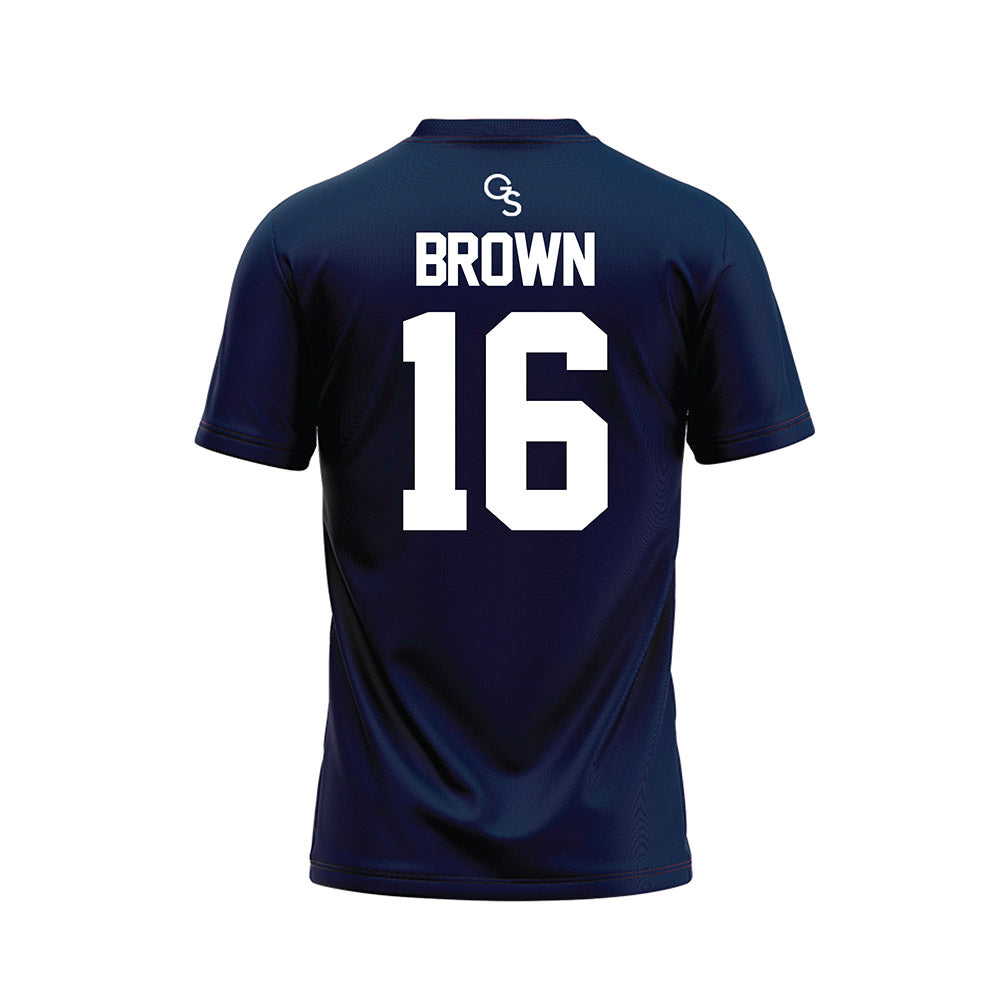 Georgia Southern - NCAA Football : Ahmad Brown - Navy Football Jersey-1