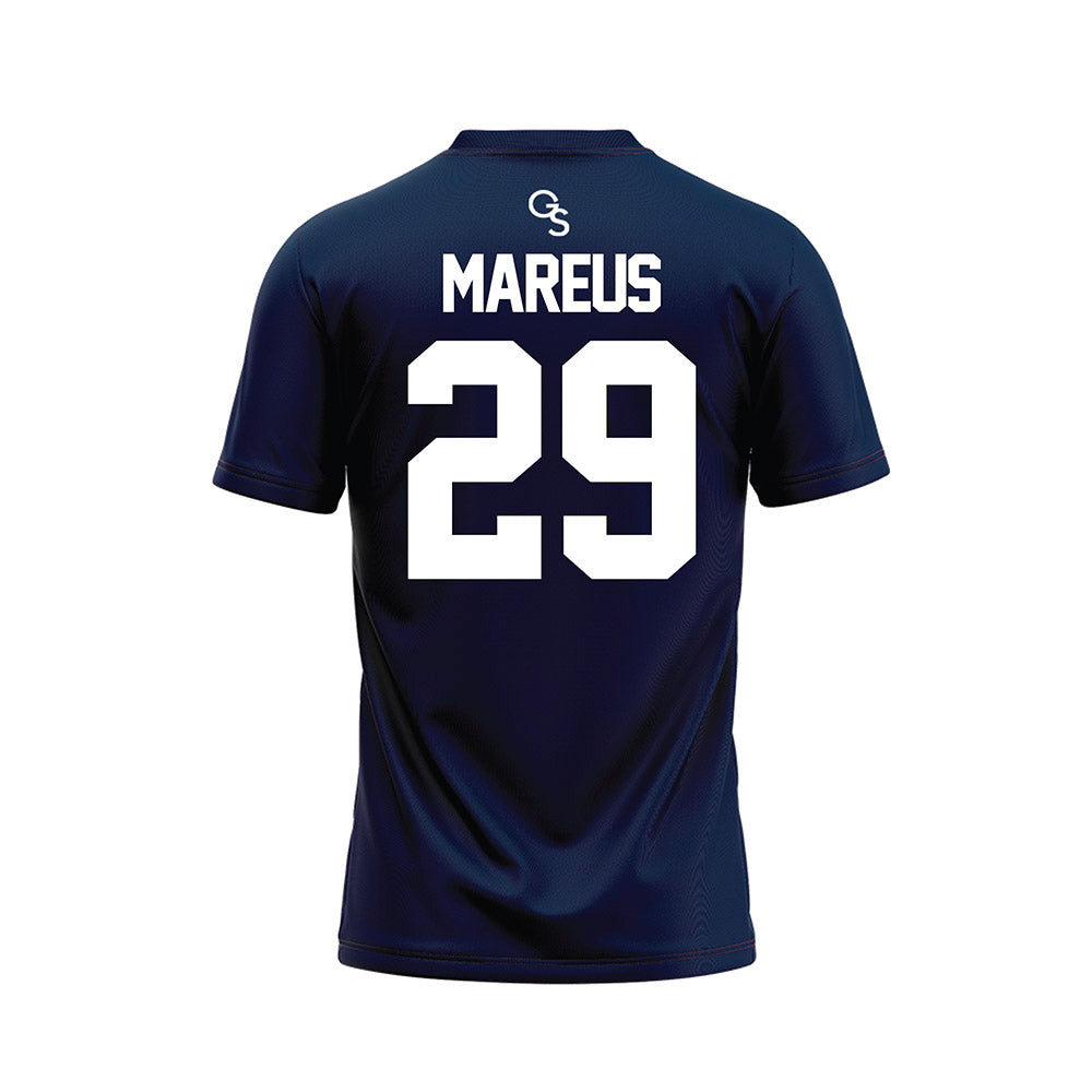Georgia Southern - NCAA Football : Brelan Mareus - Navy Football Jersey-1