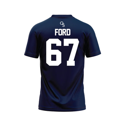 Georgia Southern - NCAA Football : Josh Ford - Navy Football Jersey-1