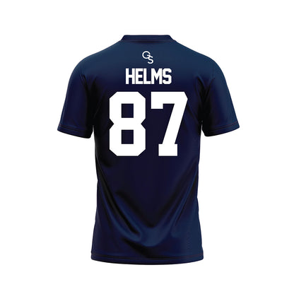 Georgia Southern - NCAA Football : River Helms - Navy Football Jersey-1
