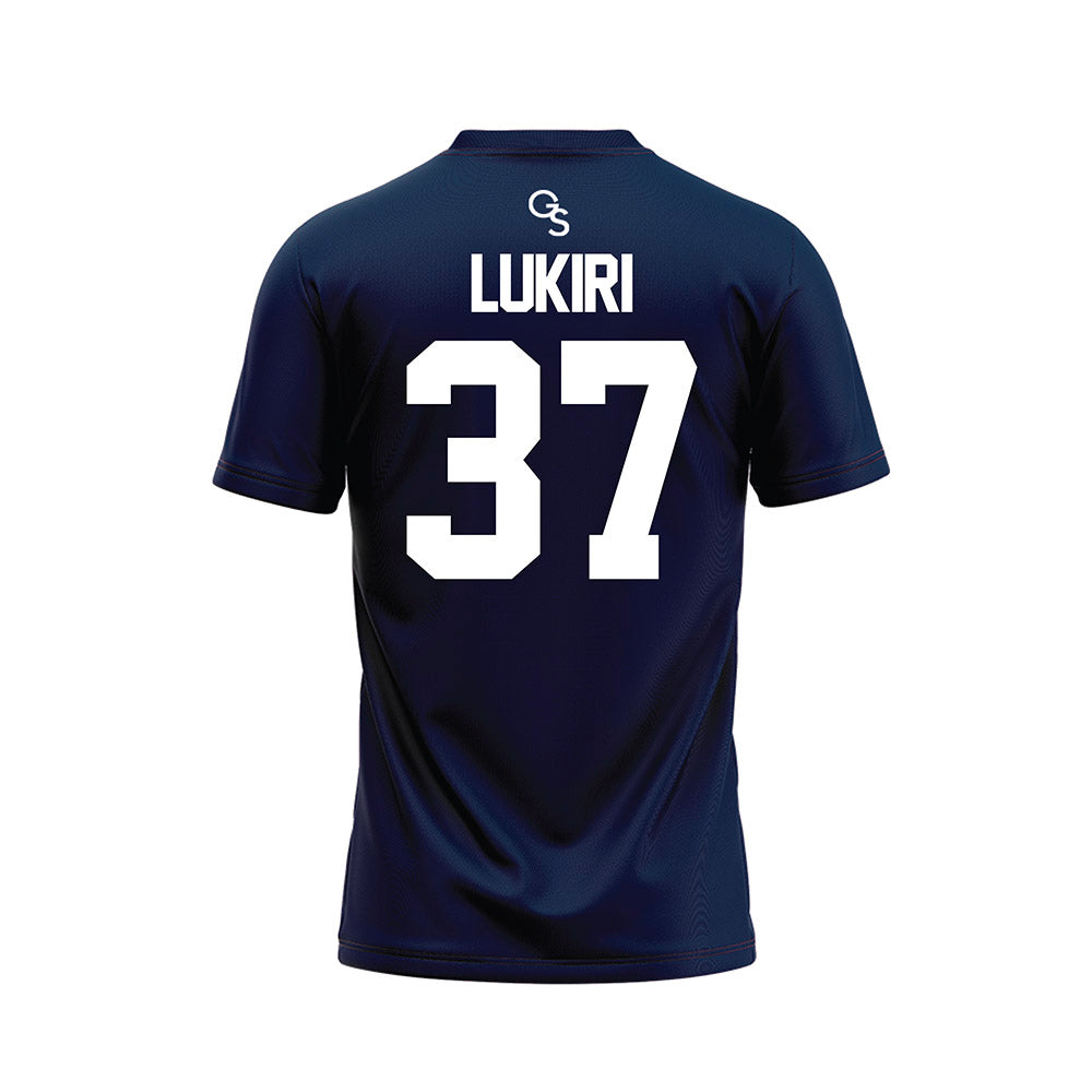 Georgia Southern - NCAA Football : Kevin Lukiri - Navy Football Jersey-1