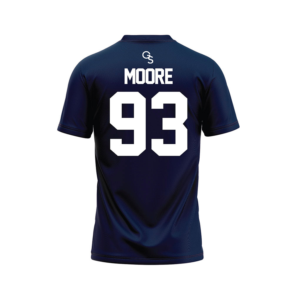 Georgia Southern - NCAA Football : Caleb Moore - Navy Football Jersey-1