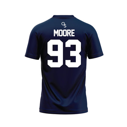 Georgia Southern - NCAA Football : Caleb Moore - Navy Football Jersey-1