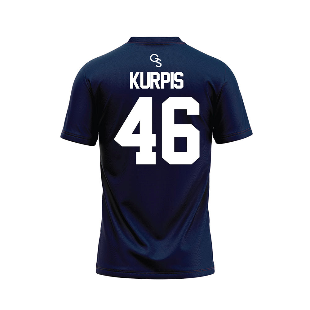 Georgia Southern - NCAA Football : Gavin Kurpis - Navy Football Jersey-1