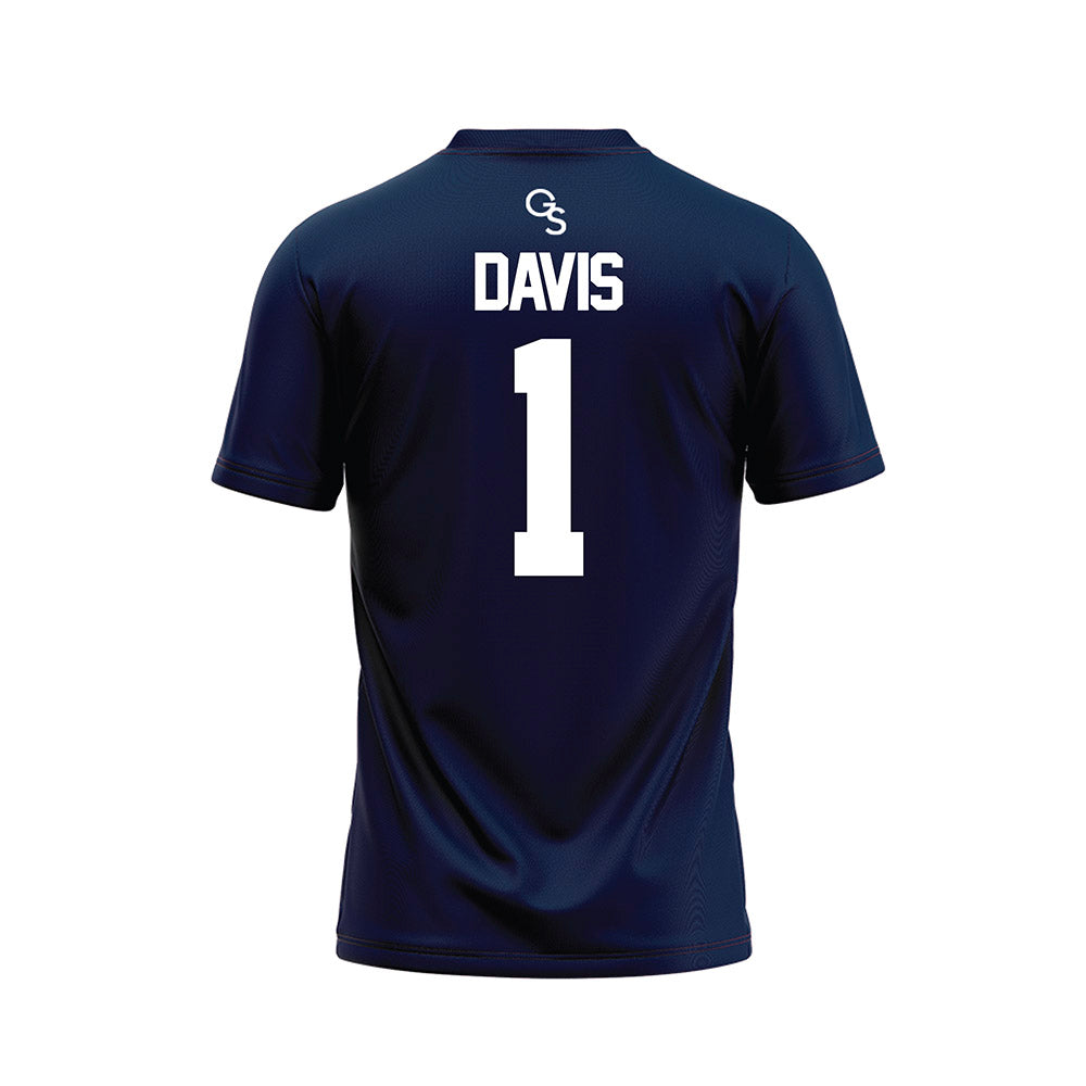 Georgia Southern - NCAA Football : Jayden Davis - Navy Football Jersey-1