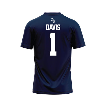 Georgia Southern - NCAA Football : Jayden Davis - Navy Football Jersey-1