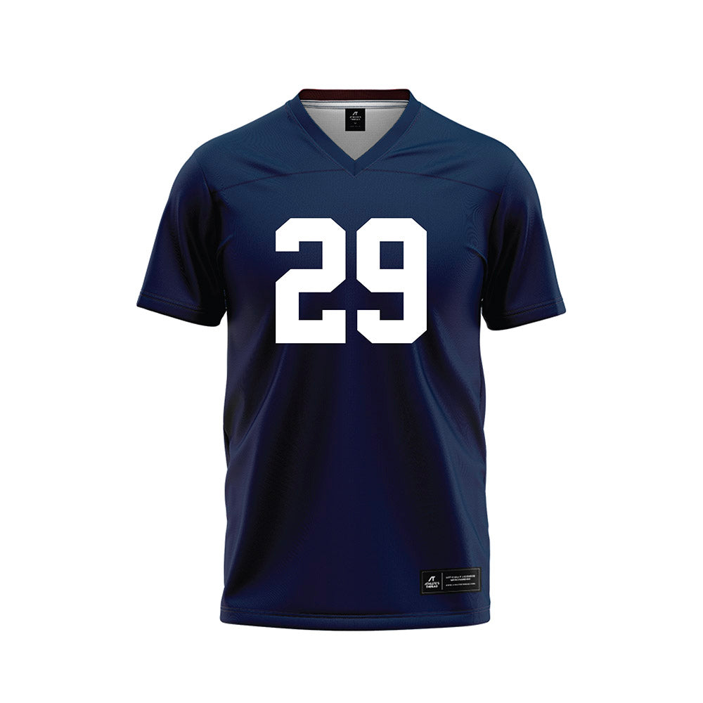 Georgia Southern - NCAA Football : Brelan Mareus - Navy Football Jersey-0