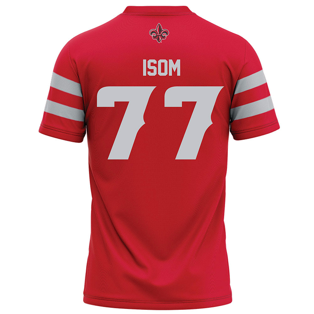 Louisiana - NCAA Football : Jakoby Isom - Red Football Jersey-1