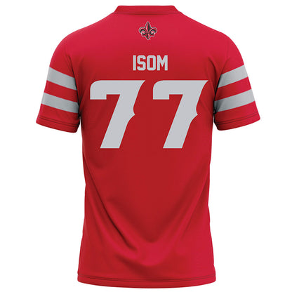 Louisiana - NCAA Football : Jakoby Isom - Red Football Jersey-1