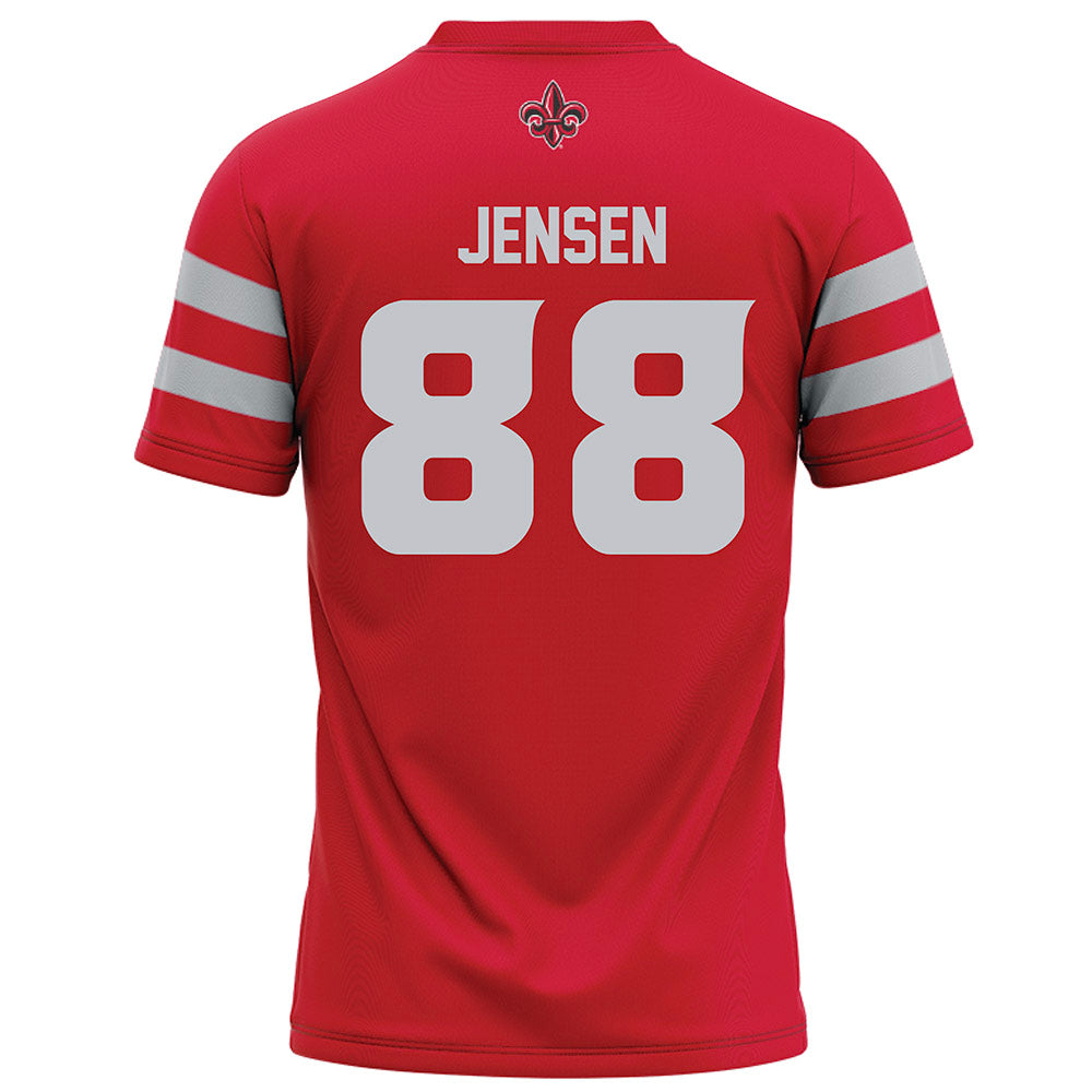 Louisiana - NCAA Football : Caden Jensen - Football Jersey Red