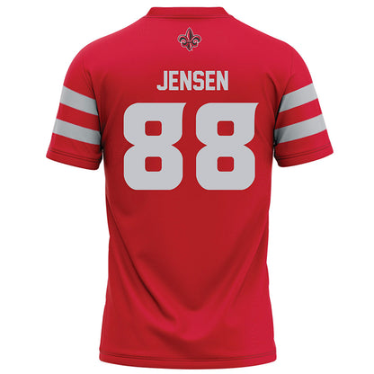 Louisiana - NCAA Football : Caden Jensen - Football Jersey Red