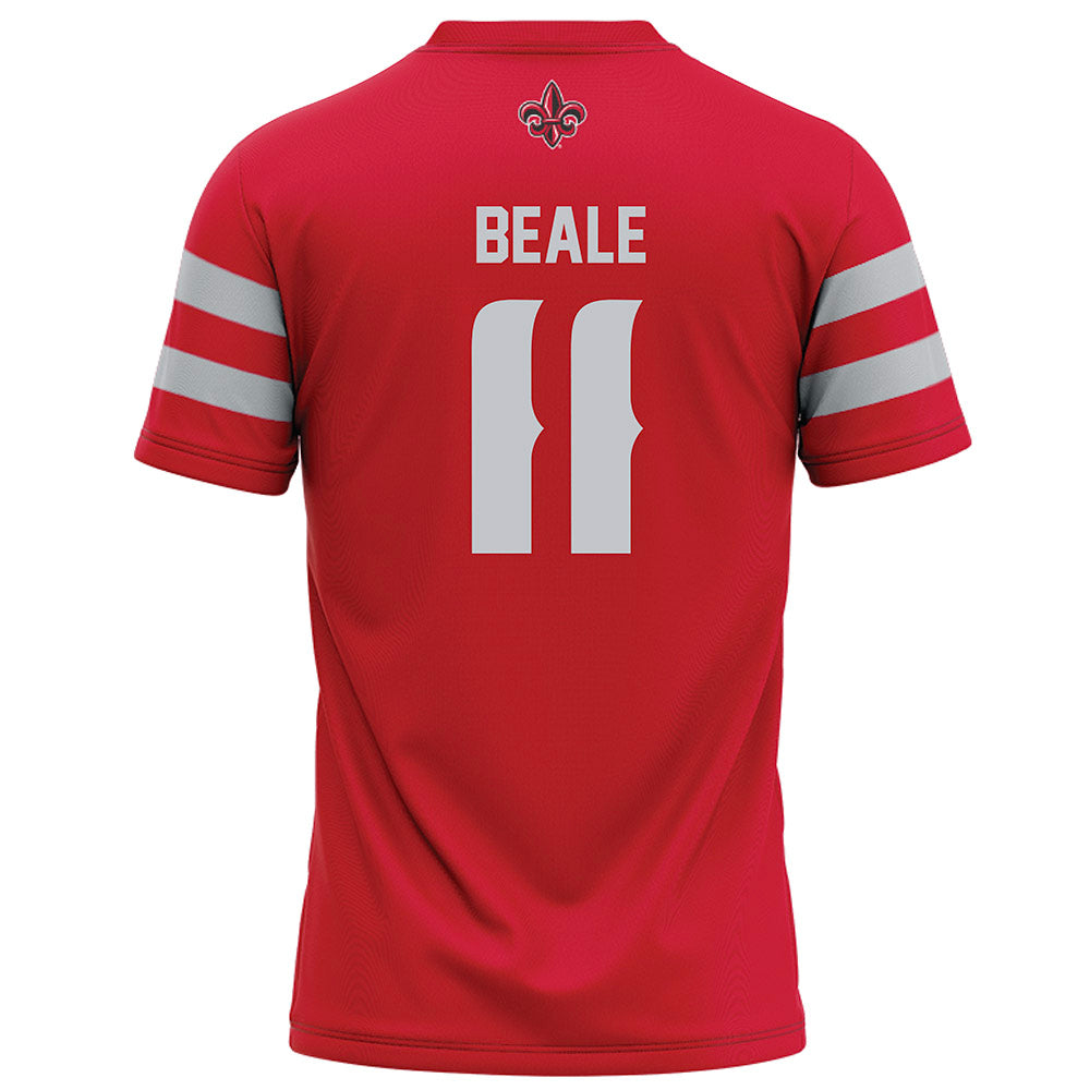 Louisiana - NCAA Football : Daniel Beale - Red Football Jersey-1