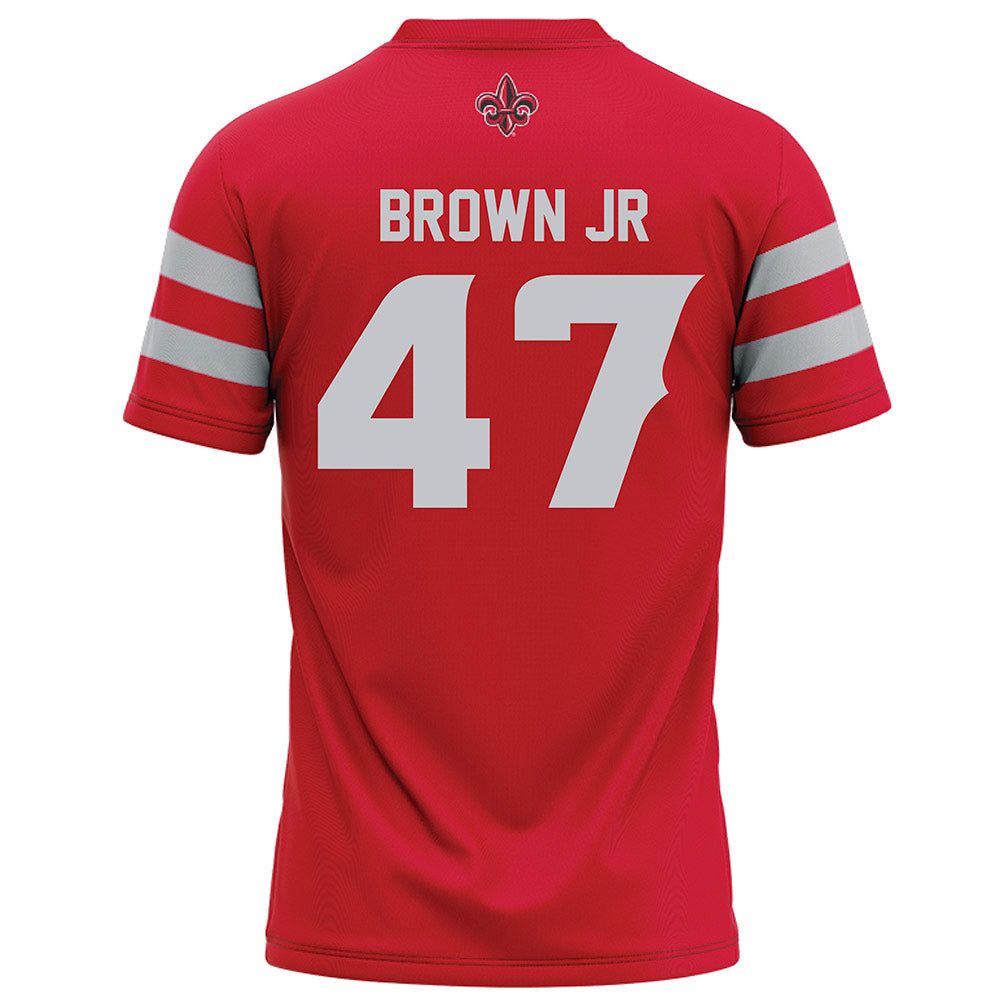 Louisiana - NCAA Football : Maurice Brown Jr - Red Football Jersey-1