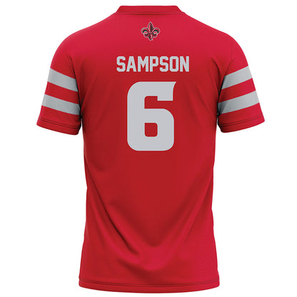 Louisiana - NCAA Football : Shelton Sampson - Red Football Jersey-1