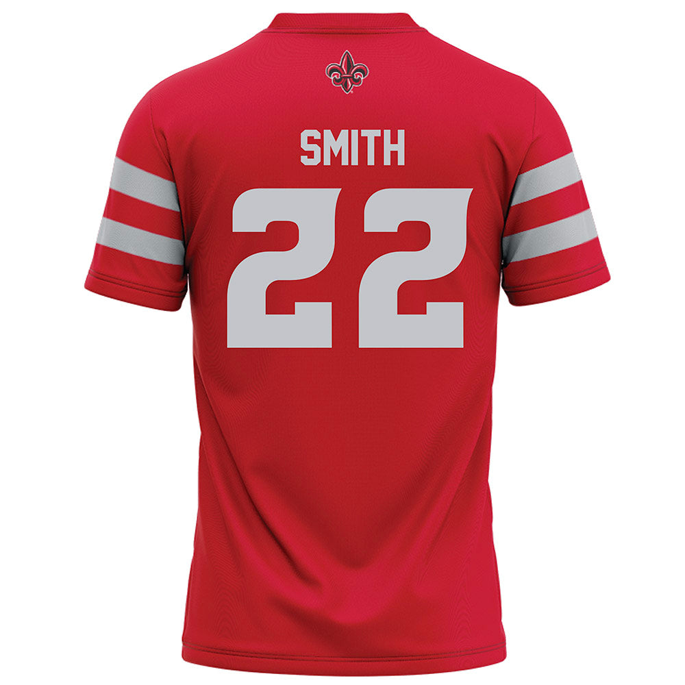 Louisiana - NCAA Football : darrell smith - Red Football Jersey-1