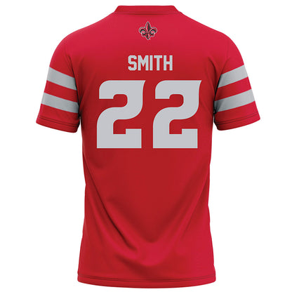 Louisiana - NCAA Football : darrell smith - Red Football Jersey-1