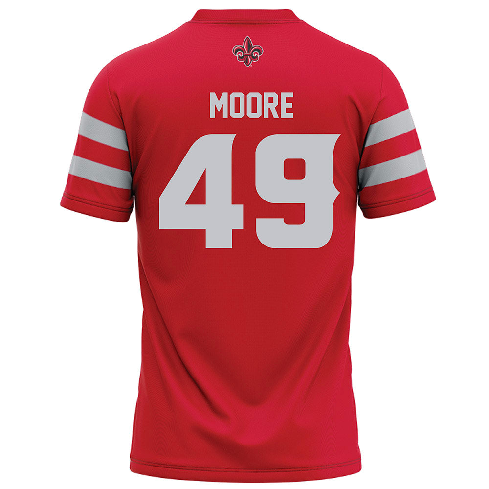 Louisiana - NCAA Football : Travin Moore - Red Football Jersey-1