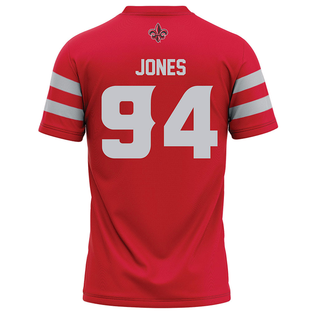 Louisiana - NCAA Football : Timahj Jones - Red Football Jersey-1
