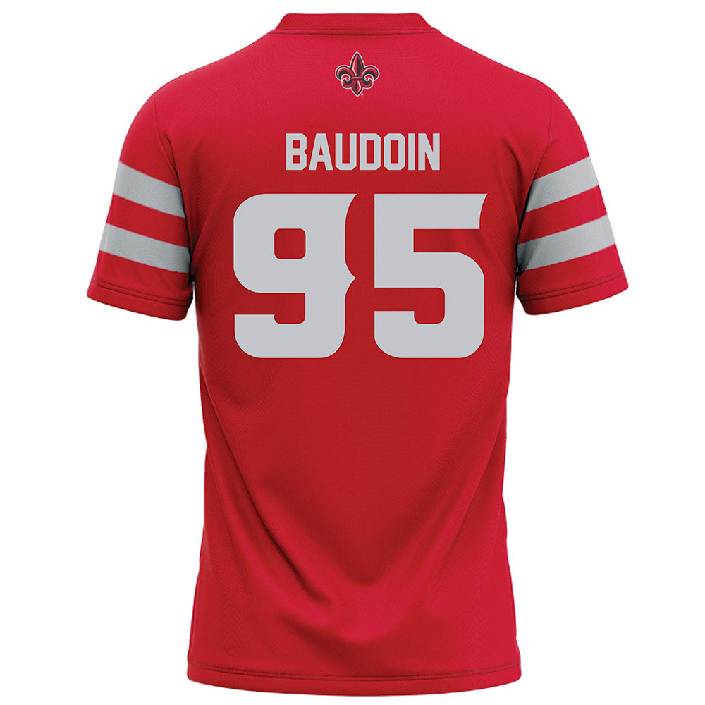 Louisiana - NCAA Football : Maxie Baudoin - Red Football Jersey-1