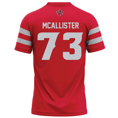 Louisiana - NCAA Football : Jayden McAllister - Red Football Jersey-1