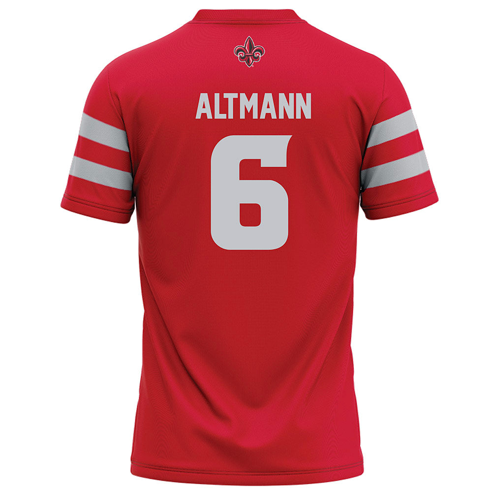 Louisiana - NCAA Football : Sam Altmann - Red Football Jersey-1