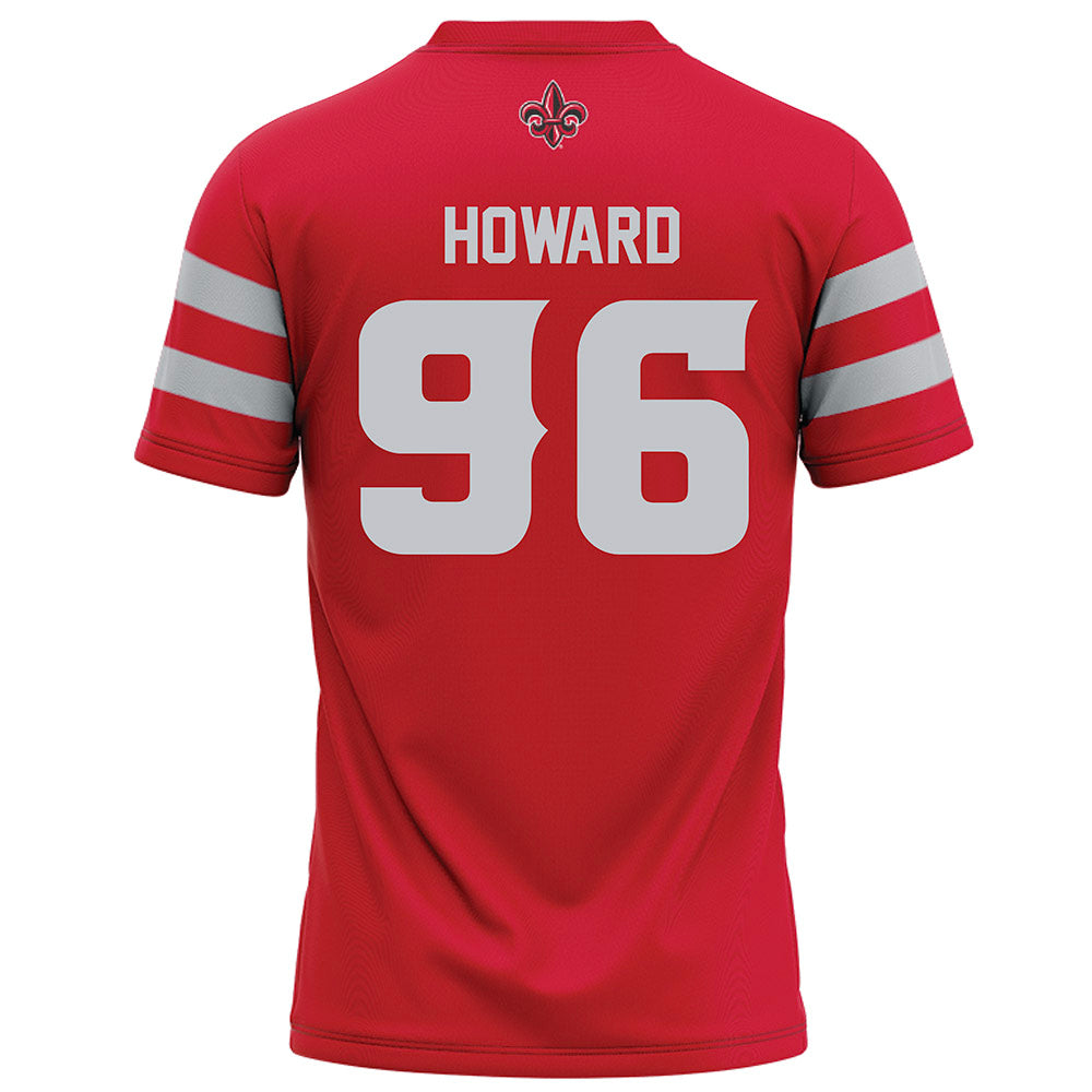 Louisiana - NCAA Football : Chase Howard - Red Football Jersey-1