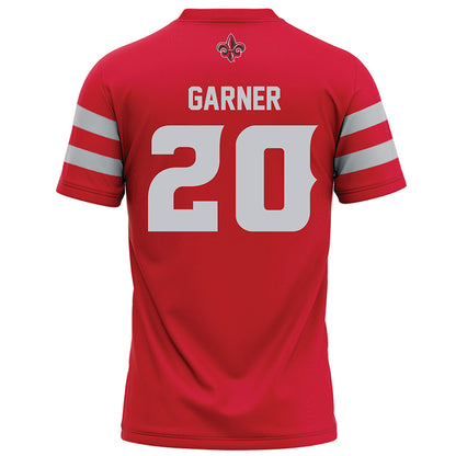Louisiana - NCAA Football : Jj Garner - Red Football Jersey-1
