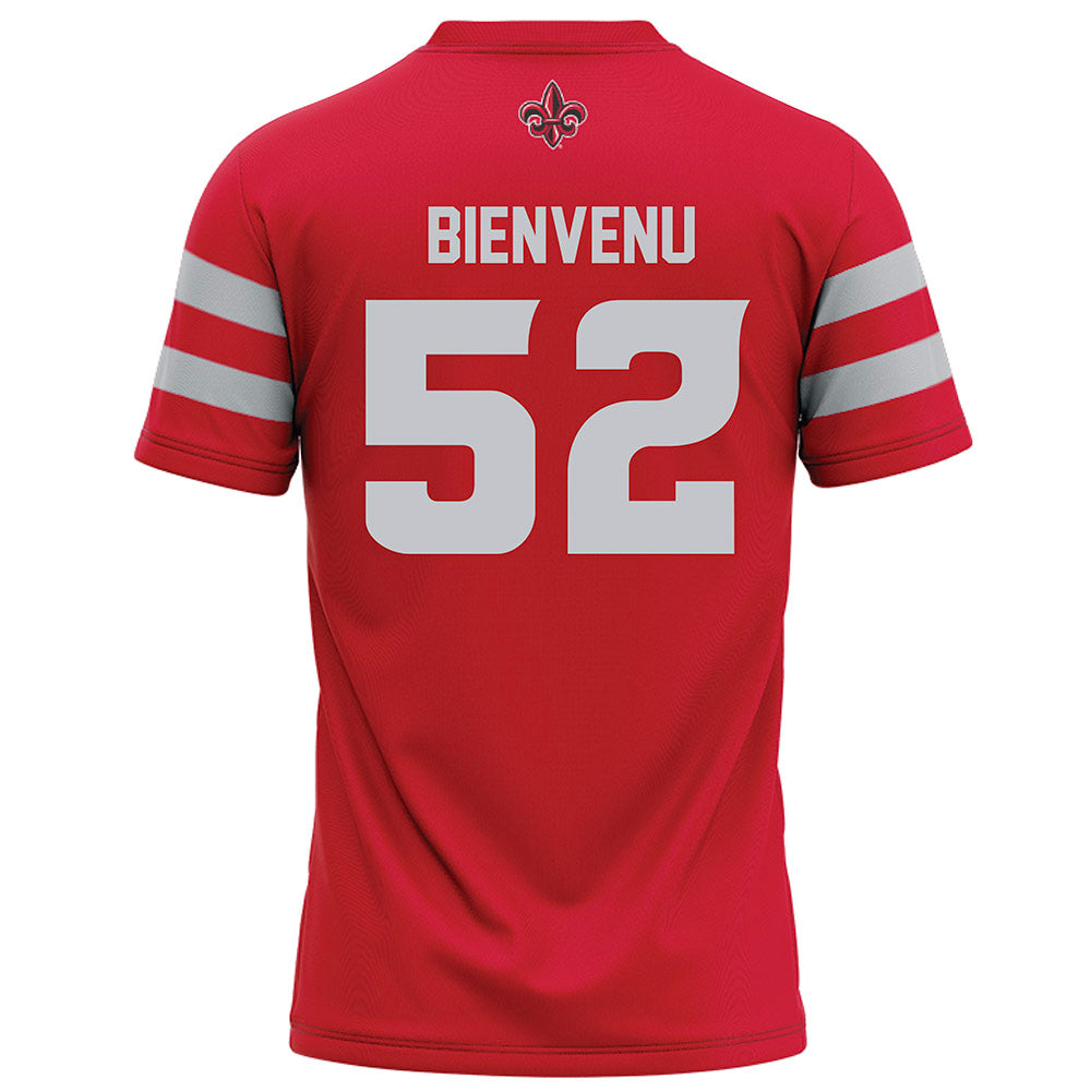 Louisiana - NCAA Football : Benjamin Bienvenu - Red Football Jersey