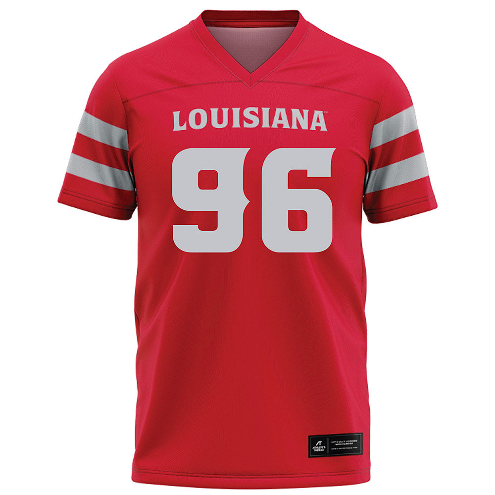 Louisiana - NCAA Football : Chase Howard - Red Football Jersey-0