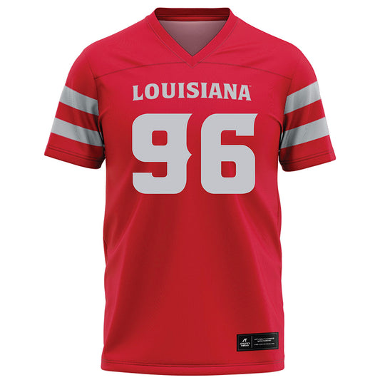 Louisiana - NCAA Football : Chase Howard - Red Football Jersey-0