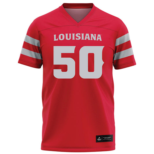 Louisiana - NCAA Football : Cooper Fordham - Red Football Jersey-0