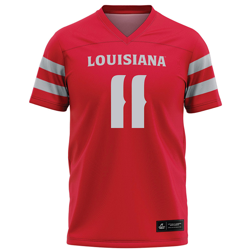 Louisiana - NCAA Football : Daniel Beale - Red Football Jersey-0