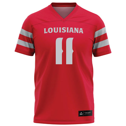 Louisiana - NCAA Football : Daniel Beale - Red Football Jersey-0