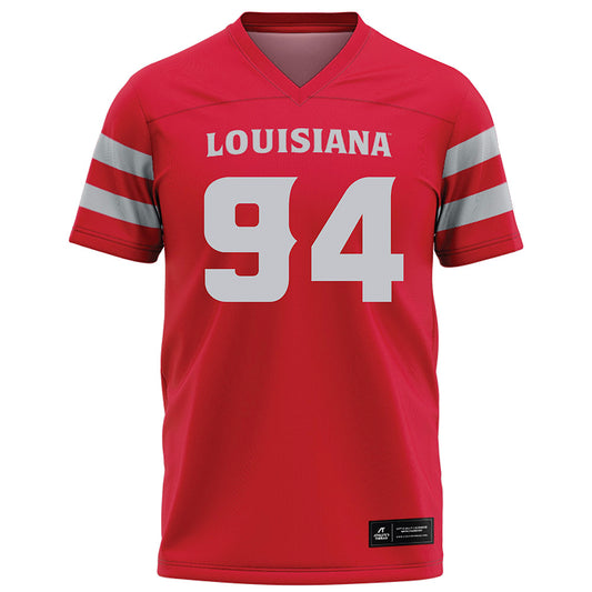 Louisiana - NCAA Football : Timahj Jones - Red Football Jersey-0