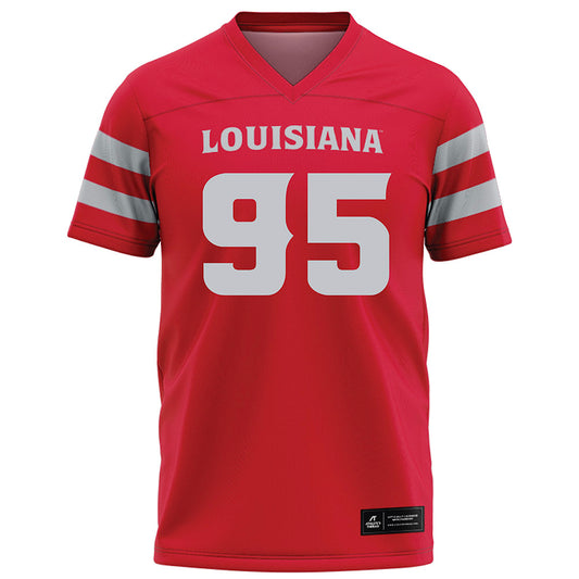 Louisiana - NCAA Football : Maxie Baudoin - Red Football Jersey-0