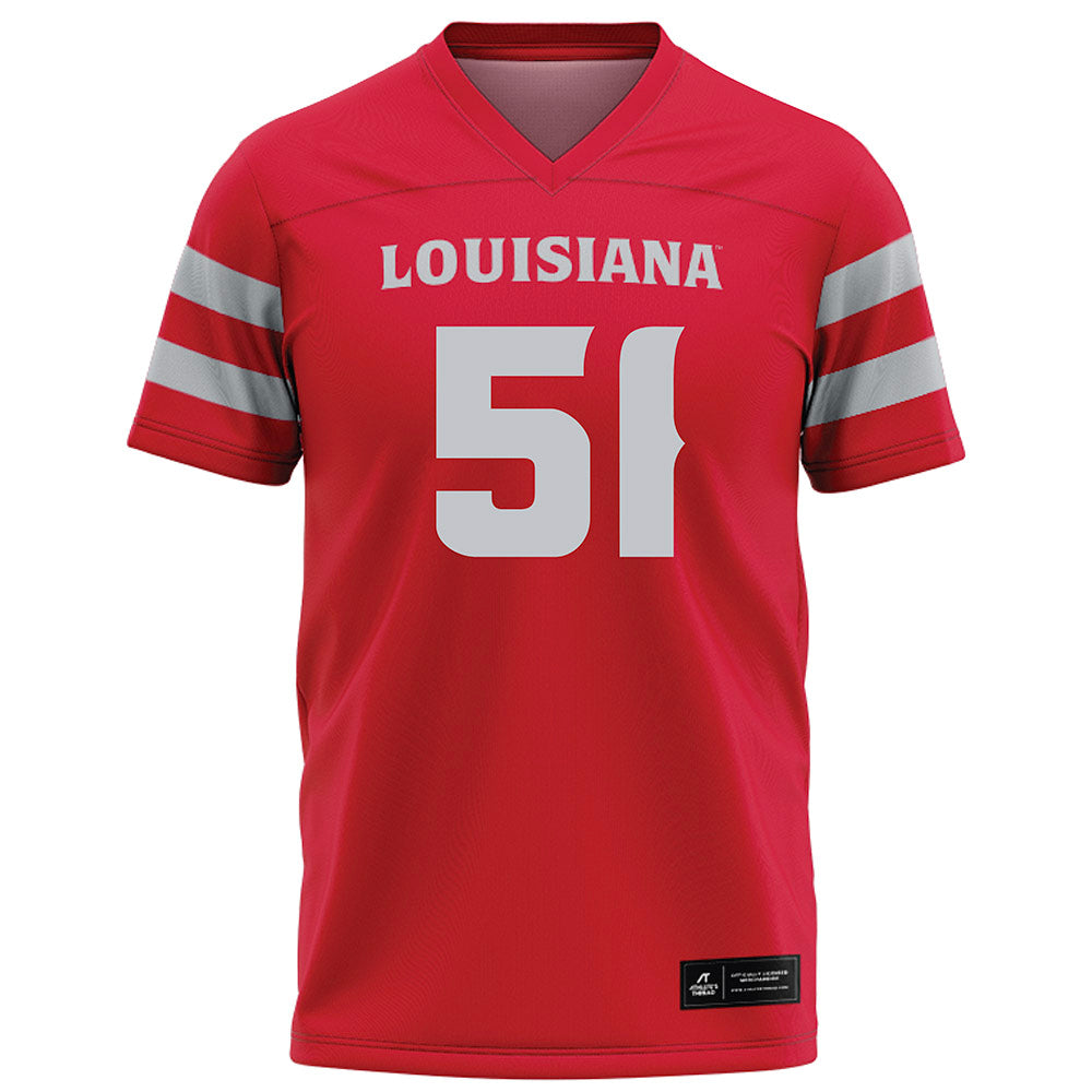Louisiana - NCAA Football : Hayden Darbonne - Red Football Jersey-0