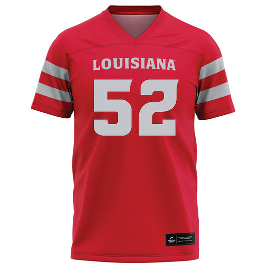 Louisiana - NCAA Football : Benjamin Bienvenu - Red Football Jersey