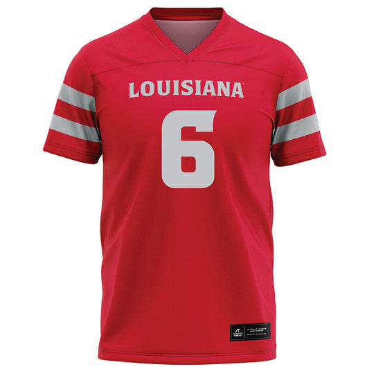 Louisiana - NCAA Football : Shelton Sampson - Red Football Jersey-0